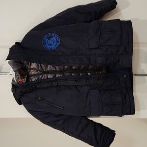 NWOT Kids 3 in 1 Navy Blue Hooded Jacket